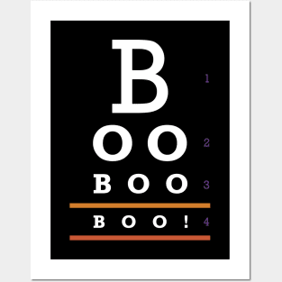 Boo! Halloween Eyechart Posters and Art